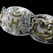 Silver and Gold Cuff Bracelet