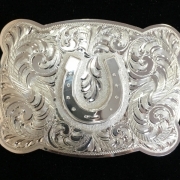Square Scalloped Horseshoe Buckle